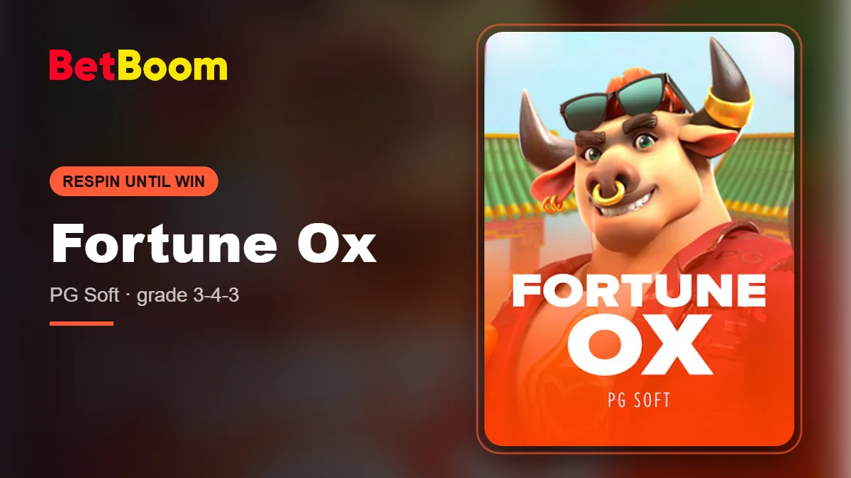 Banner do slot Fortune Ox na BetBoom