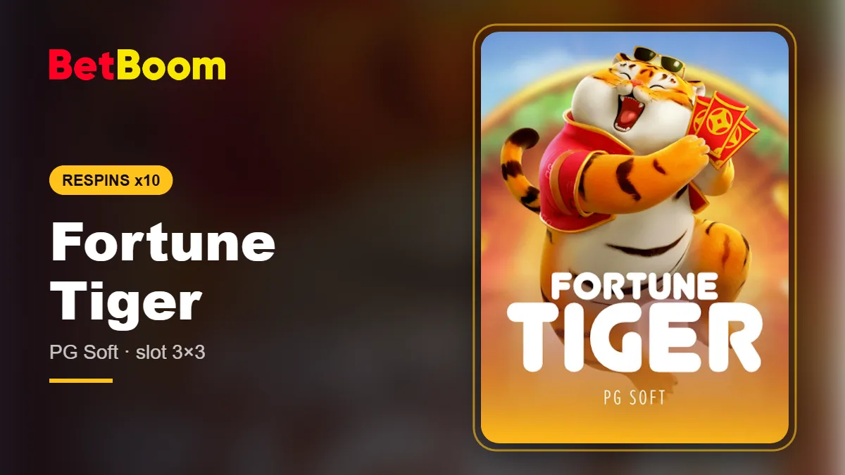 Banner do slot Fortune Tiger na BetBoom