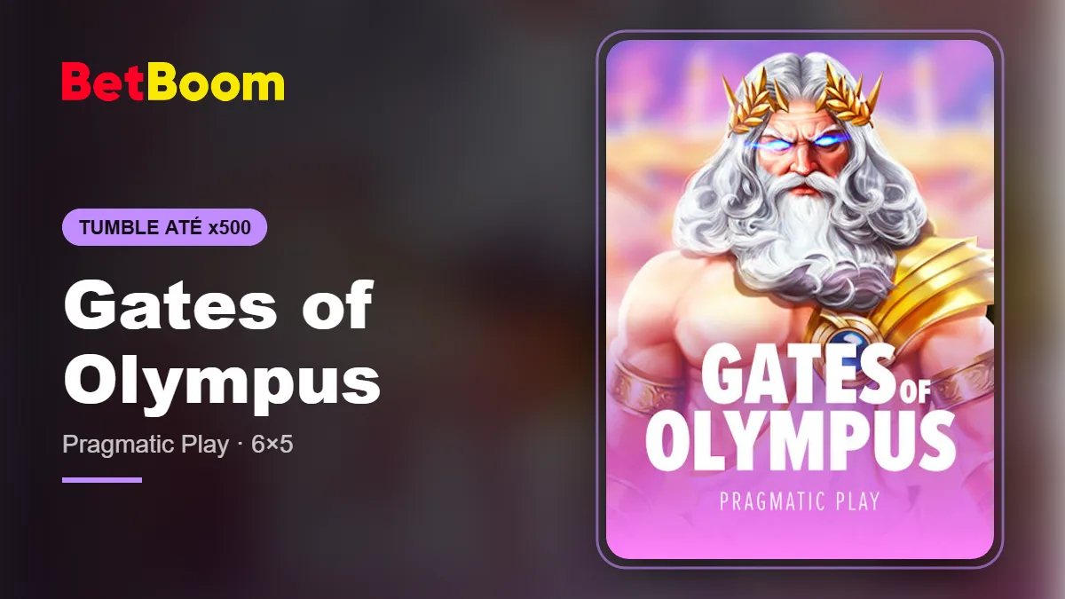 Banner do slot Gates of Olympus na BetBoom